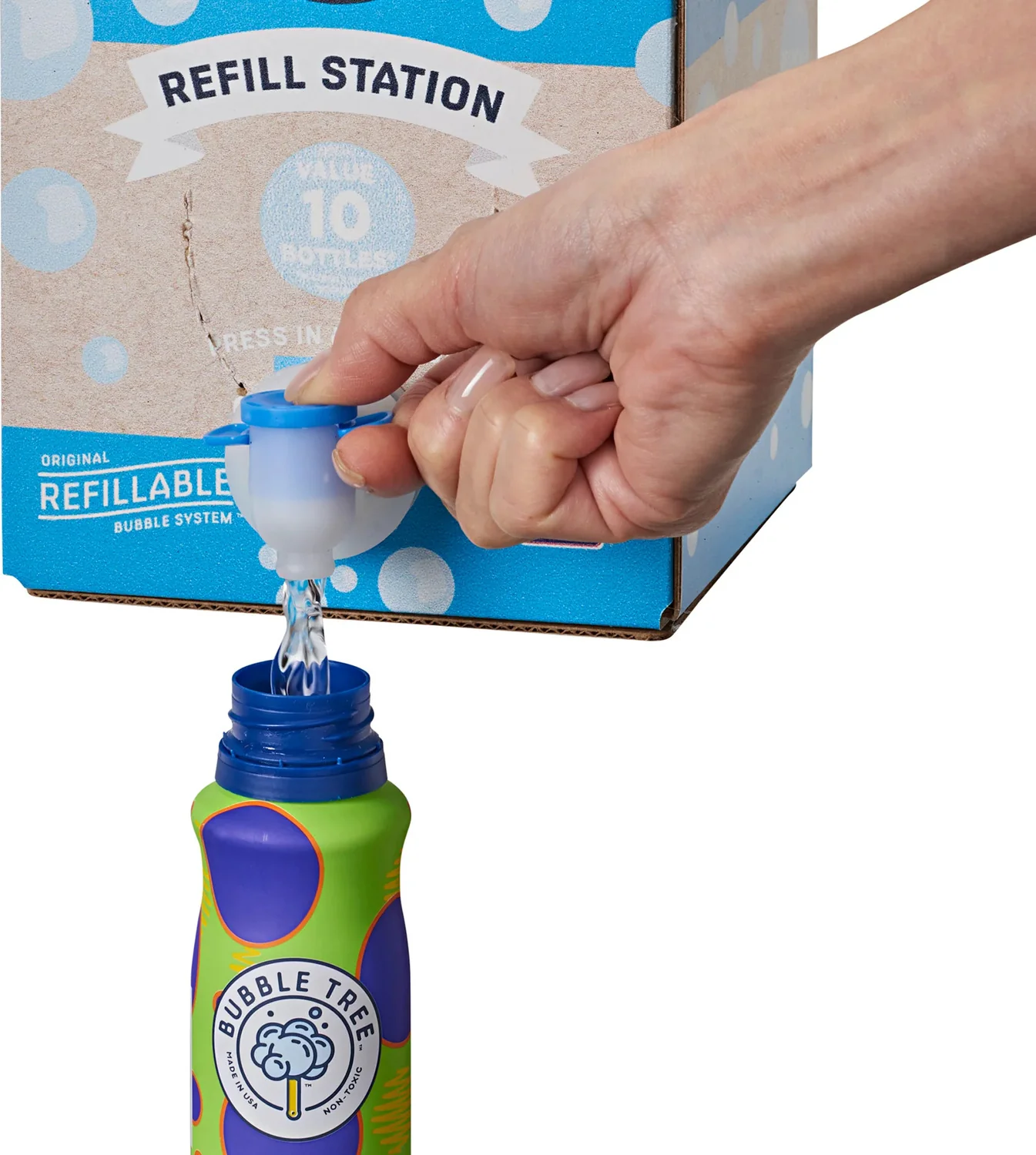 1 Liter 2 Bottle Refillable Bubble System - Image 2