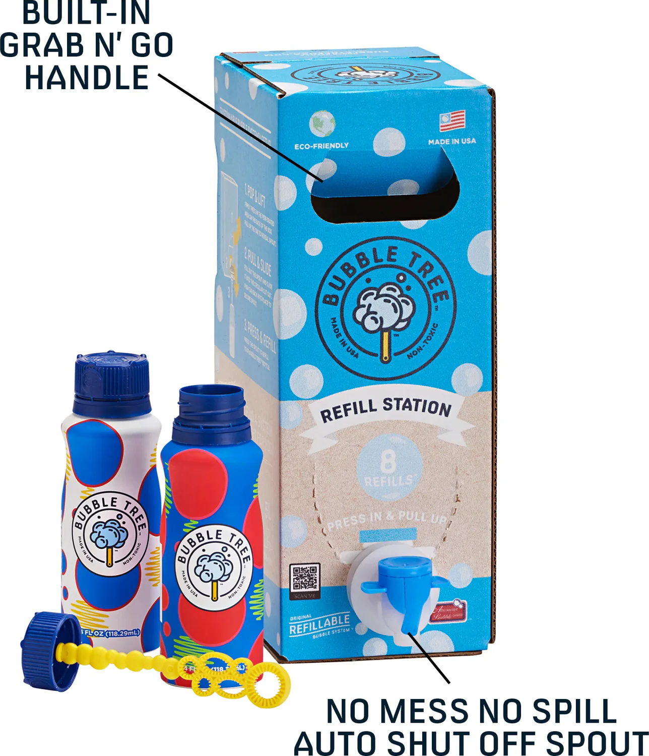 1 Liter 2 Bottle Refillable Bubble System - Image 4