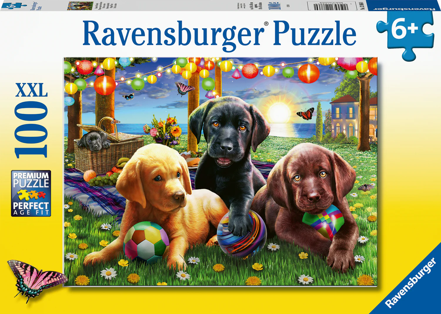 100 pc Puppy Picnic Puzzle