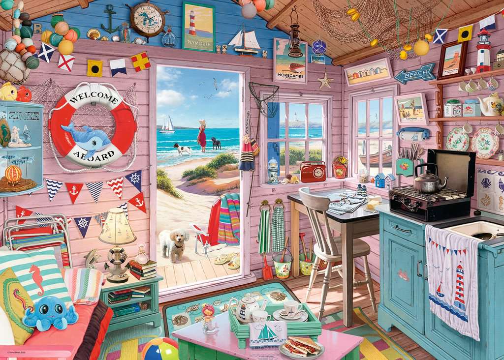 1000 pc The Beach Hut Puzzle - Image 2