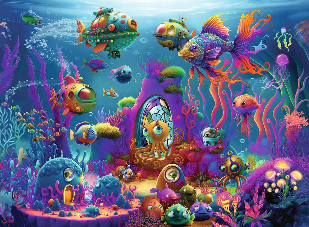 150 pc Alien Ocean Puzzle - Image 2