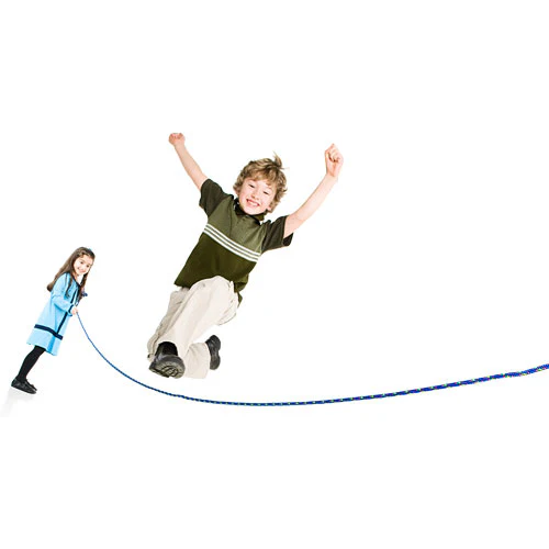 16' Blue Confetti Jump Rope - Image 2
