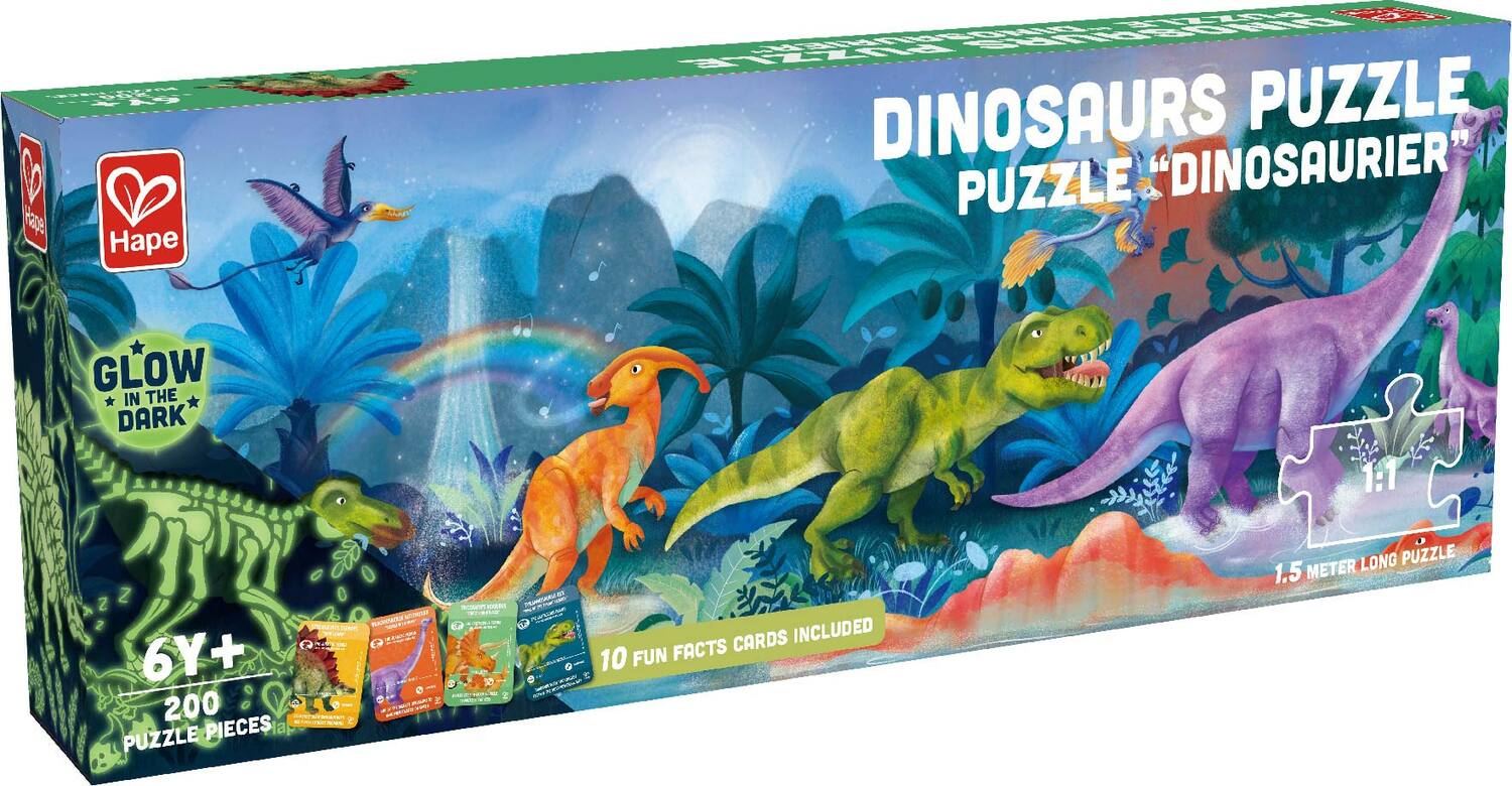 200 pc Dinosaur Glow In The Dark Puzzle - Image 9