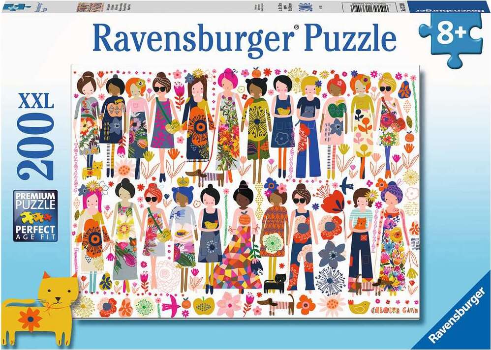 200 pc Flowers and Friends Puzzle - Image 2