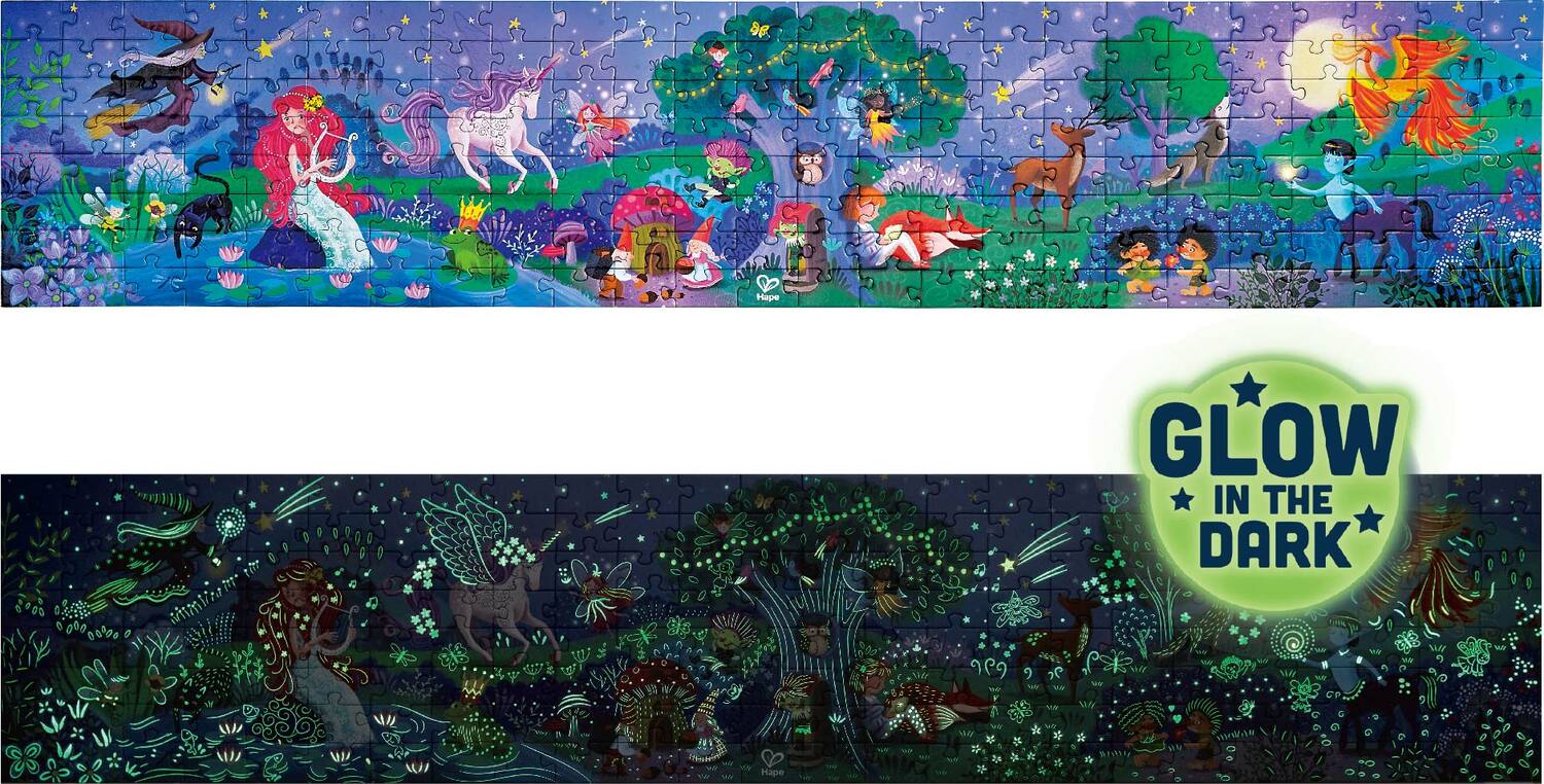 200 pc Magic Forest Glow In The Dark Floor Puzzle - Image 10