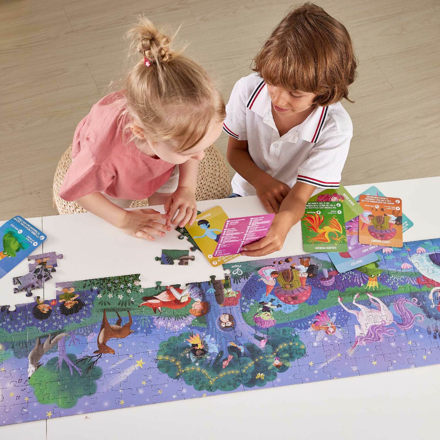 200 pc Magic Forest Glow In The Dark Floor Puzzle - Image 6