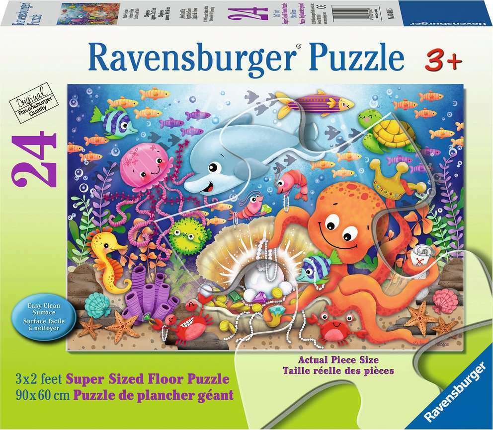 24 pc Fishies Fortune Floor Puzzle