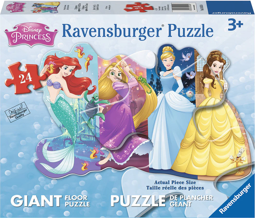 24 pc Pretty Princesses Shaped Floor Puzzle - Image 4