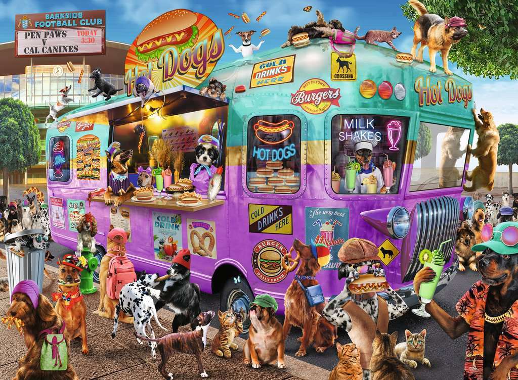 300 pc Hot Diggity Dogs Puzzle - Image 4