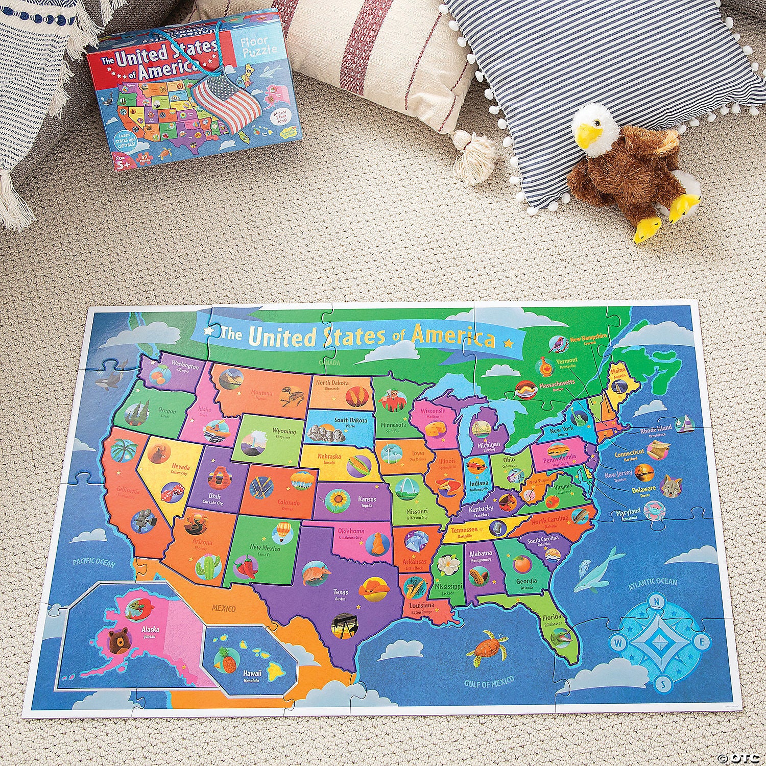 54 pc USA Floor Puzzle - Image 6