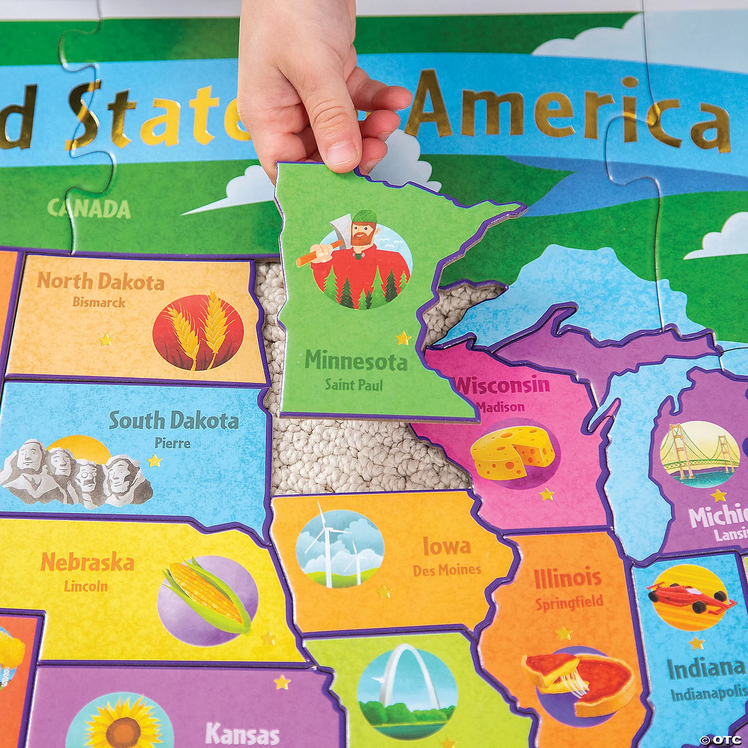 54 pc USA Floor Puzzle - Image 7