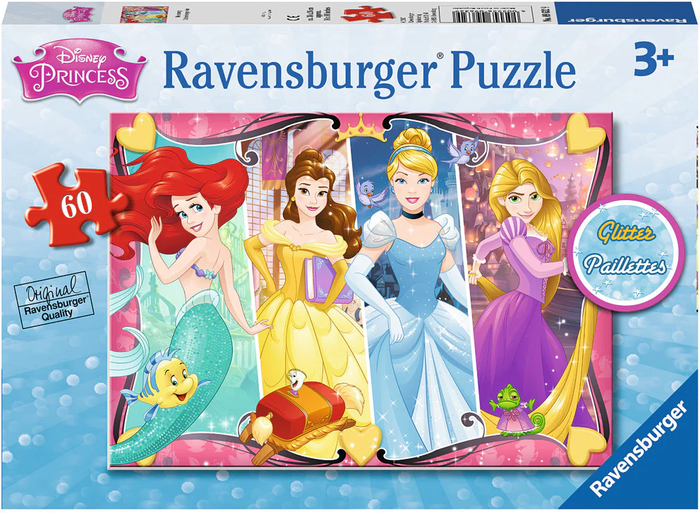 60 pc Heartsong Disney Princess Glitter Puzzle - Image 3