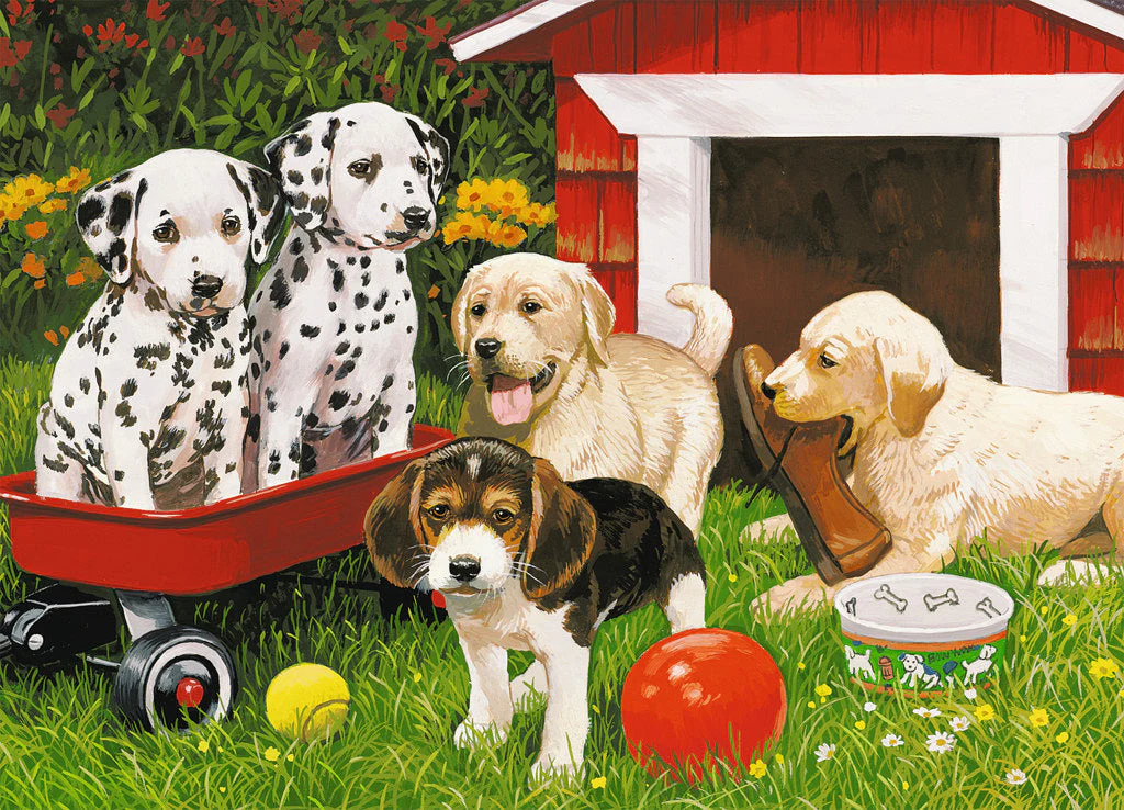60 pc Puppy Party Puzzle - Image 2
