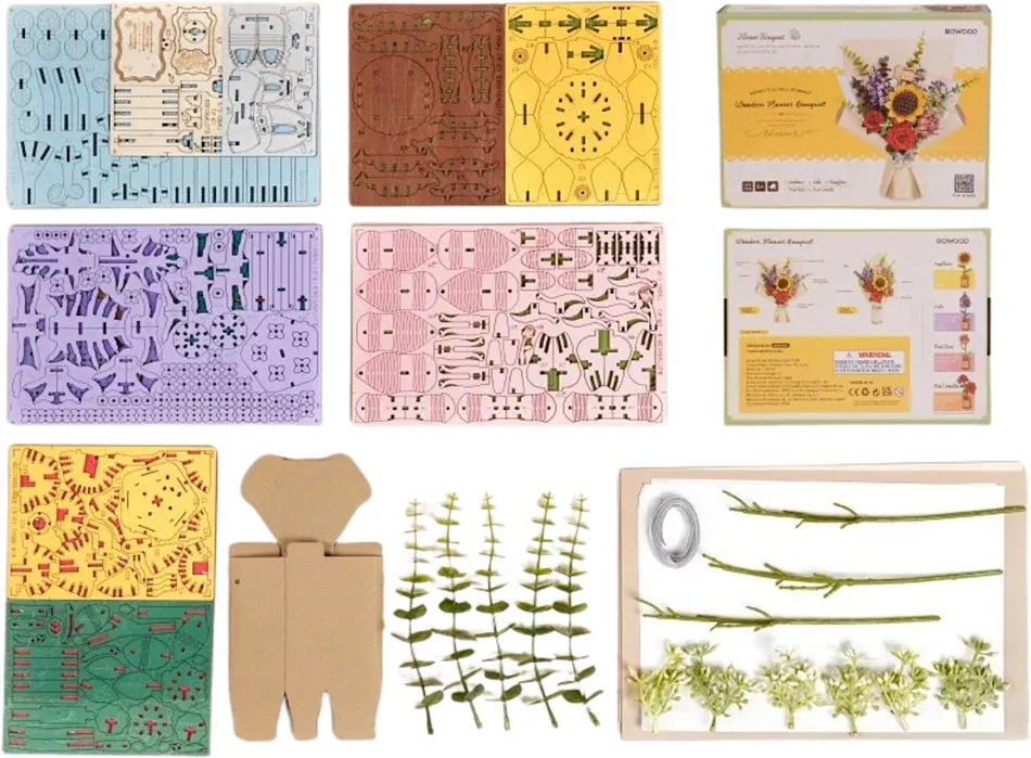 DIY Wooden Flower Bouquet Kit - Image 5