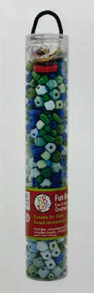 Fun Bead Tube - Blue & Green