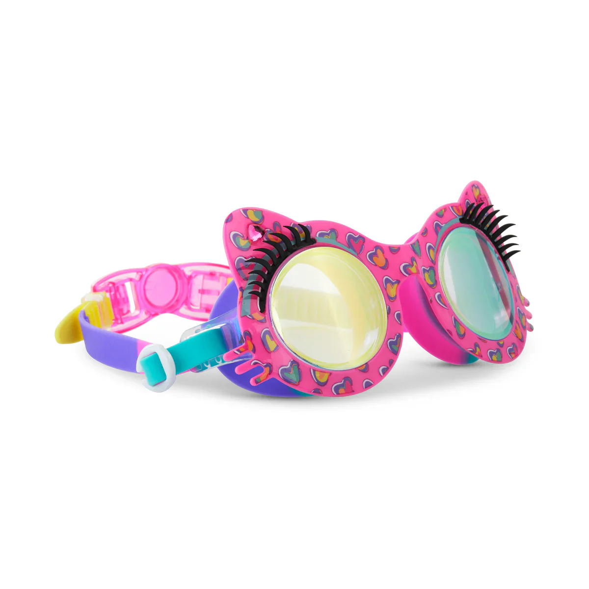 Purrty Pink Paws Kitty Youth Swim Goggles - Image 2