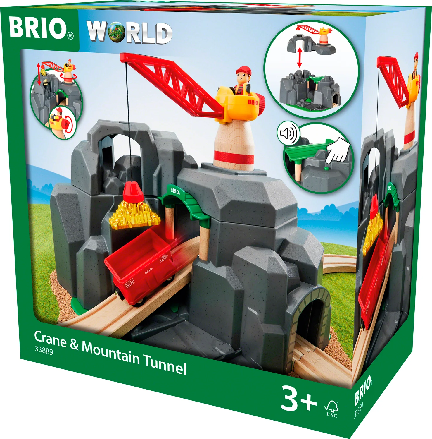 BRIO Crane & Mountain Tunnel - Image 2