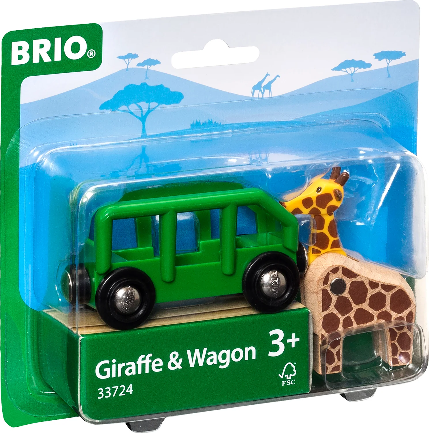 BRIO Giraffe and Wagon - Image 3