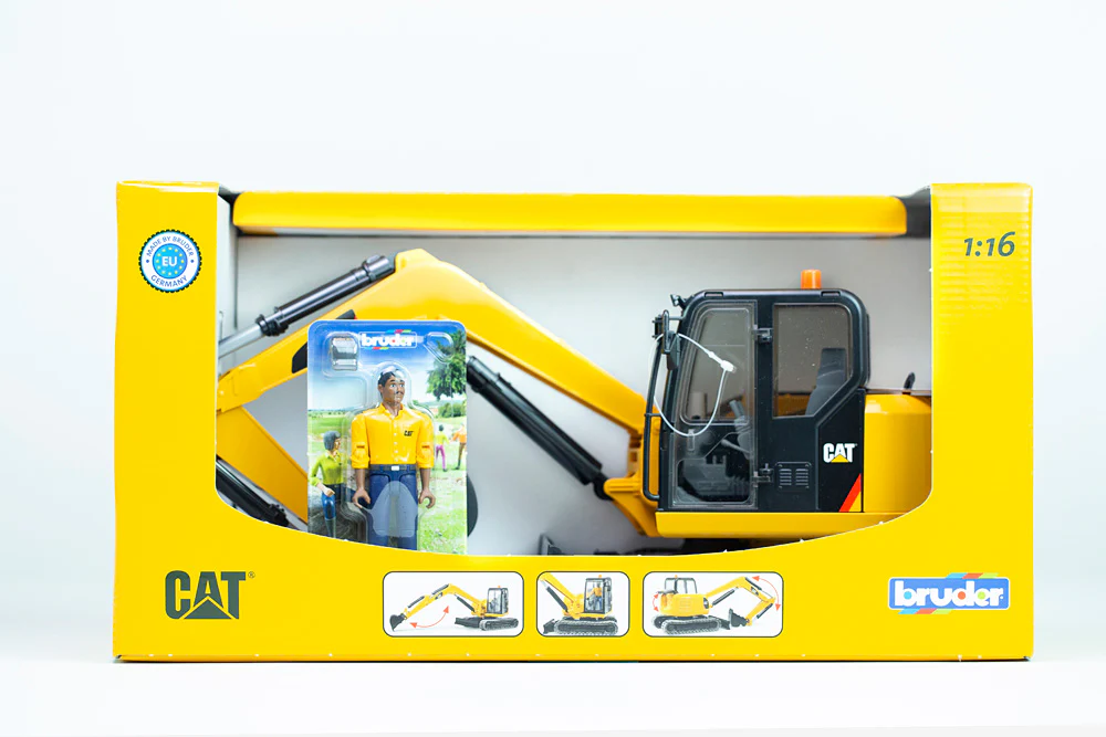 Cat Mini Excavator With Worker - Image 7