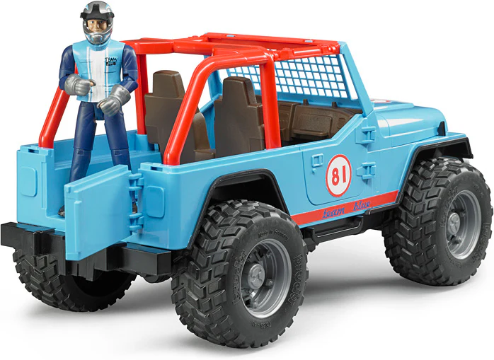 Jeep Cross Country Racer w/ Driver - Blue - Image 4