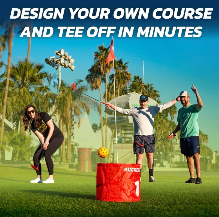 Bucket Golf Bundle 3 Holes with 2 Clubs - Image 3