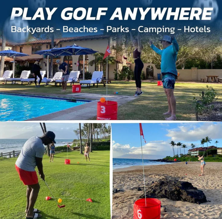 Bucket Golf Bundle 3 Holes with 2 Clubs - Image 5