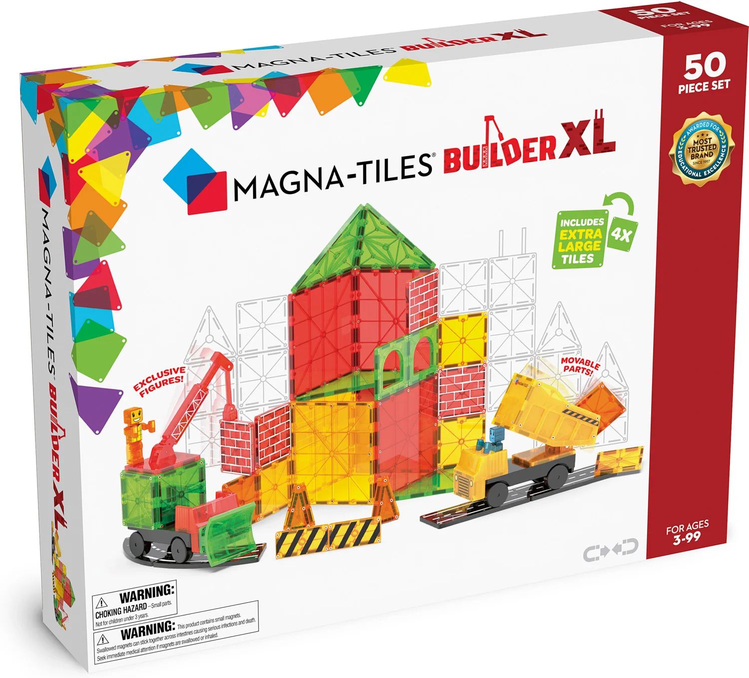 Magna-Tiles® Builder XL 50 piece set - Image 8