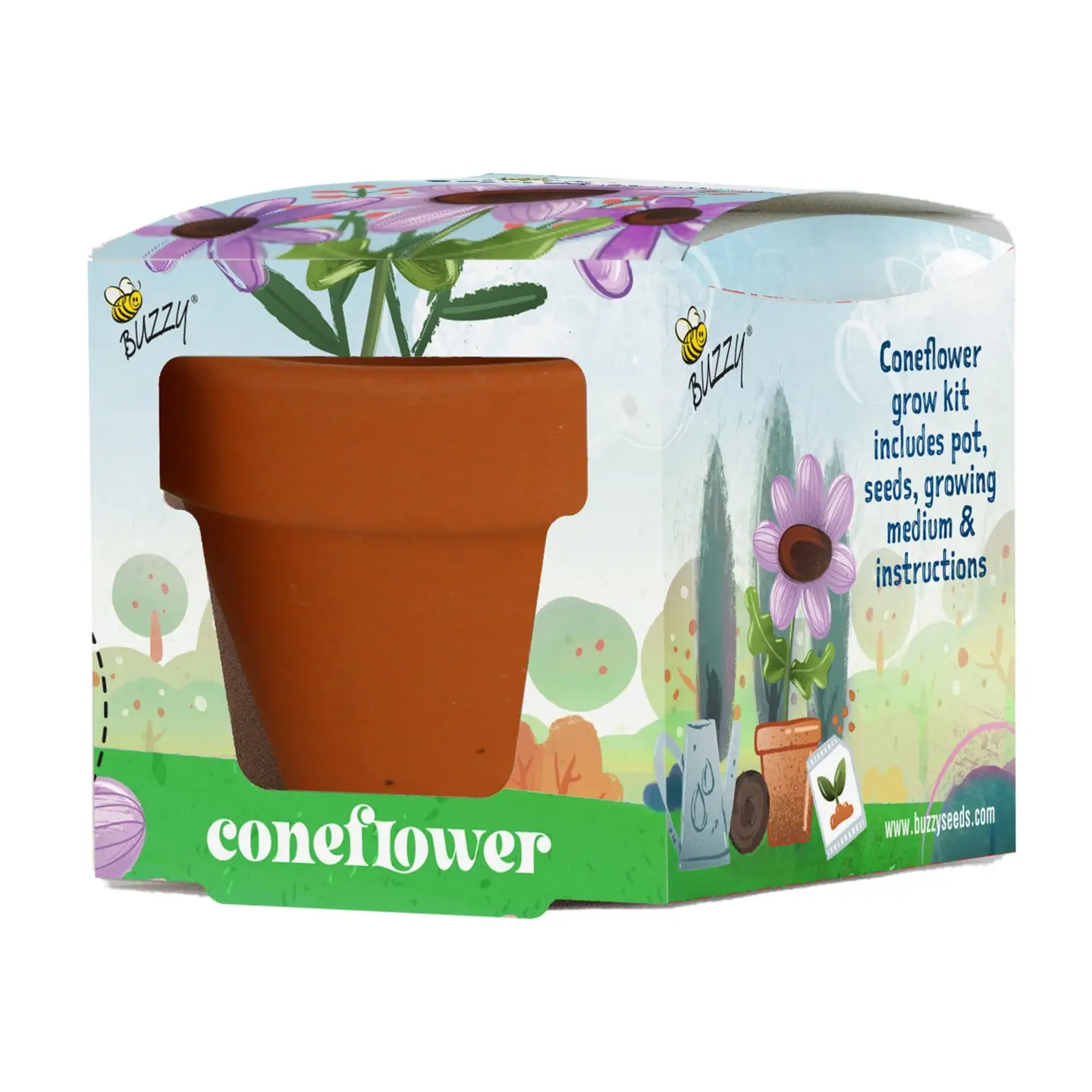 Coneflower Kids Grow Pail Buzzy Seeds - Image 2