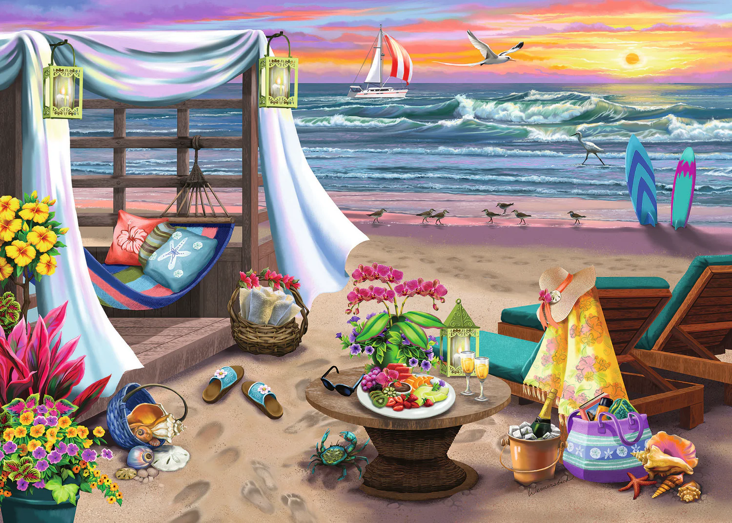500 pc Cabana Retreat Puzzle - Image 2