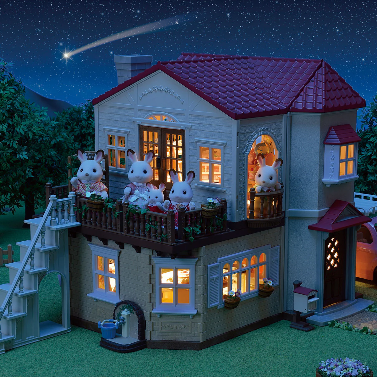 Calico Critters Red Roof Country Home with Secret Attic - Image 6