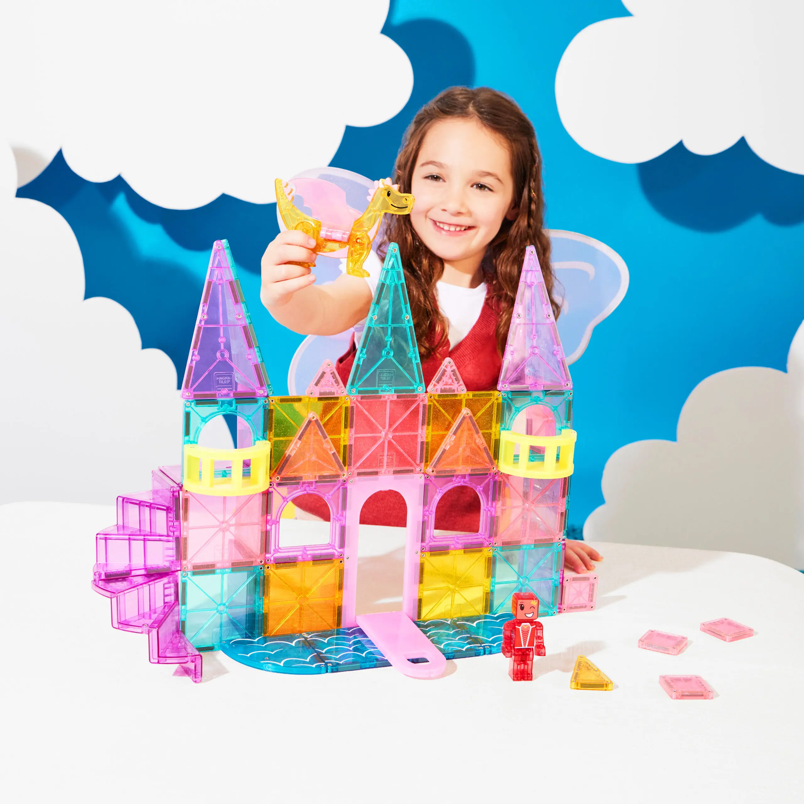 Magna-Tiles® Castle DLX and Micro Mags 48 piece set - Image 4