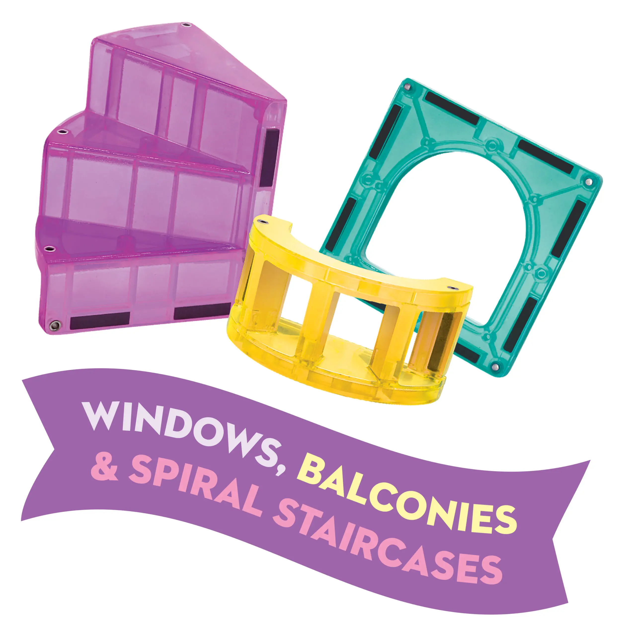 Magna-Tiles® Castle DLX and Micro Mags 48 piece set - Image 6