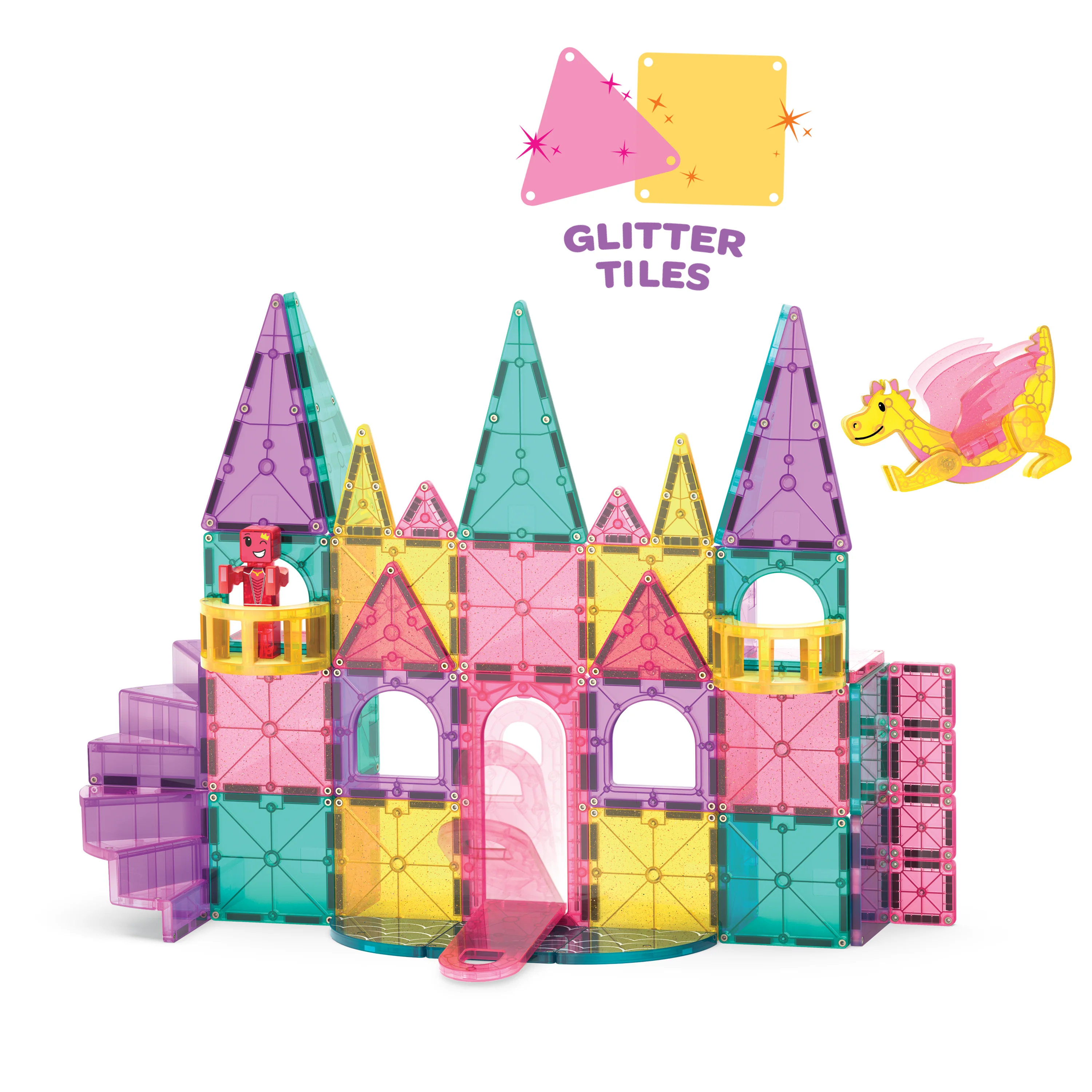 Magna-Tiles® Castle DLX and Micro Mags 48 piece set - Image 7