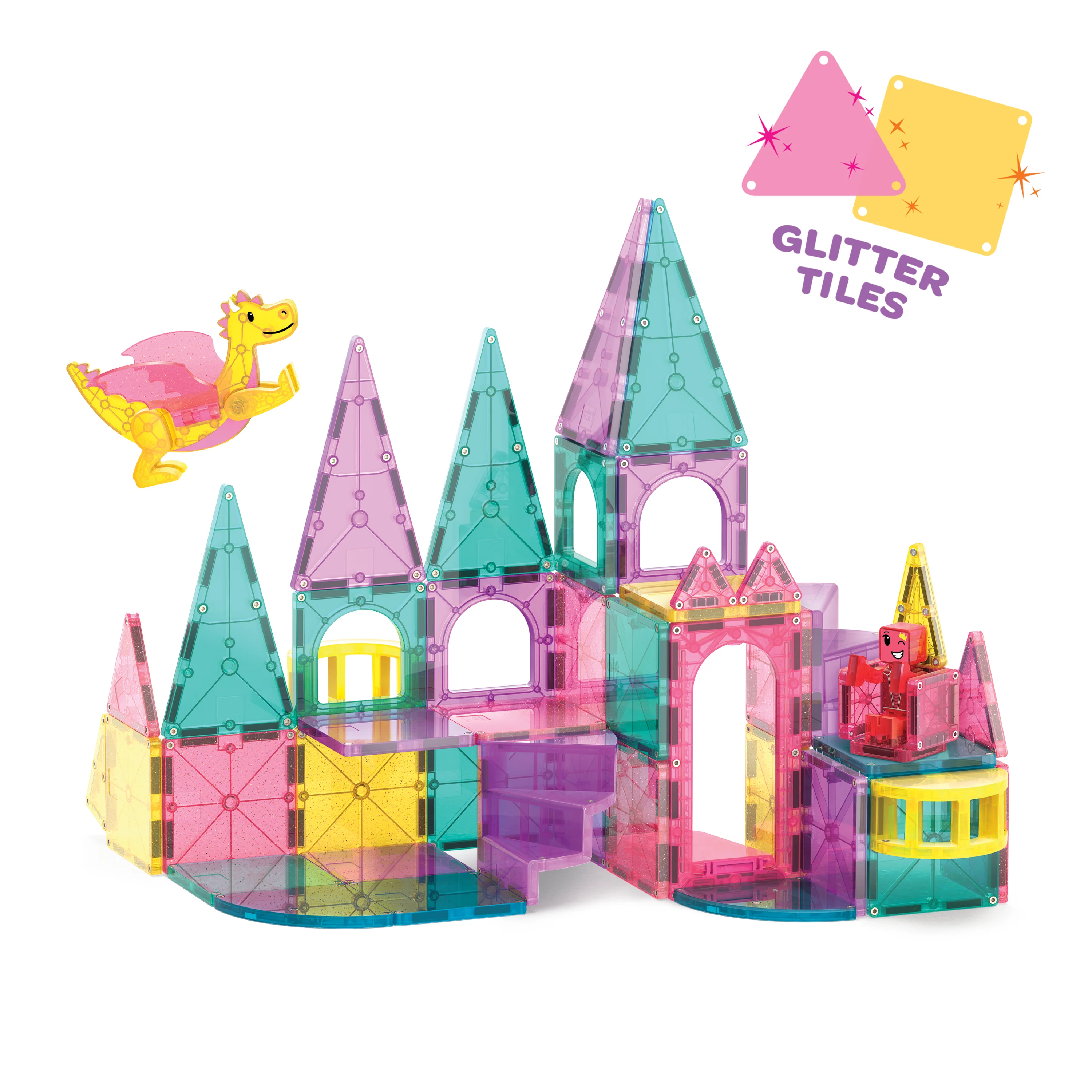 Magna-Tiles® Castle DLX and Micro Mags 48 piece set - Image 8