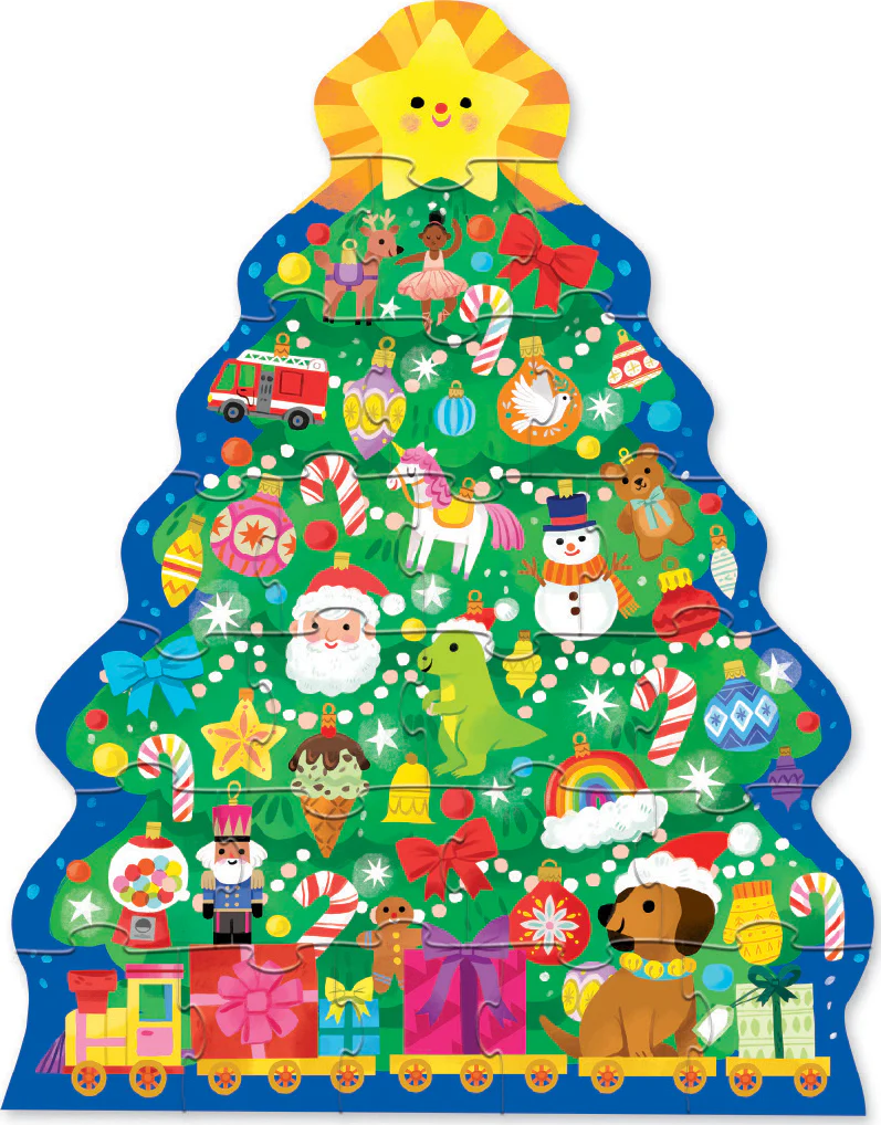 24 pc Christmas Tree Puzzle - Image 2