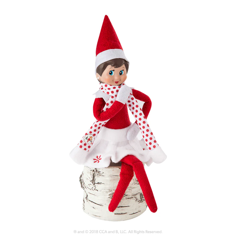 Elf on the Shelf Claus Couture Collection® Snowflake Skirt and Scarf - Image 2