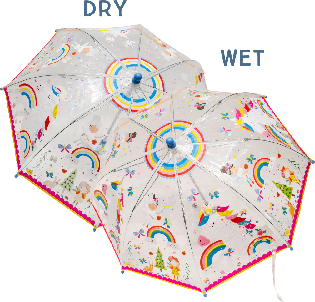 Color Change Rainbow Fairy Umbrella Transparent - Image 2
