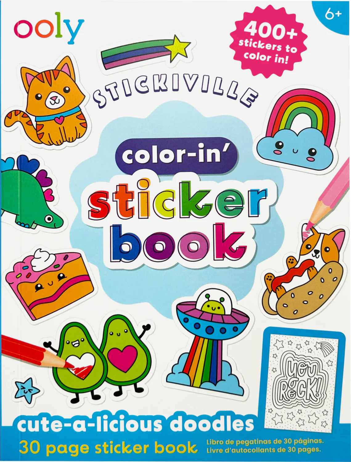 Color-in Sticker Book