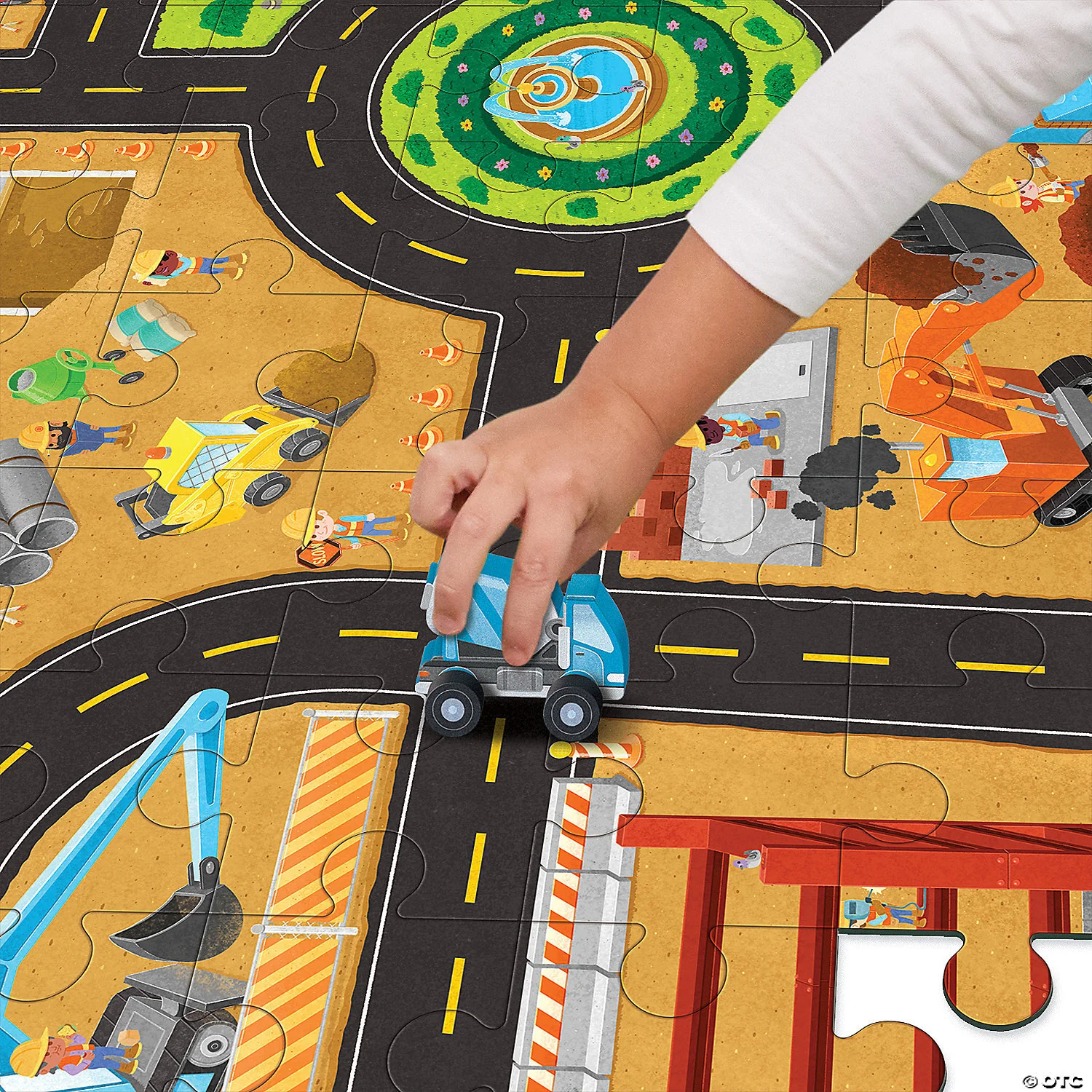 48 pc Construction Site Puzzle and Play - Image 10