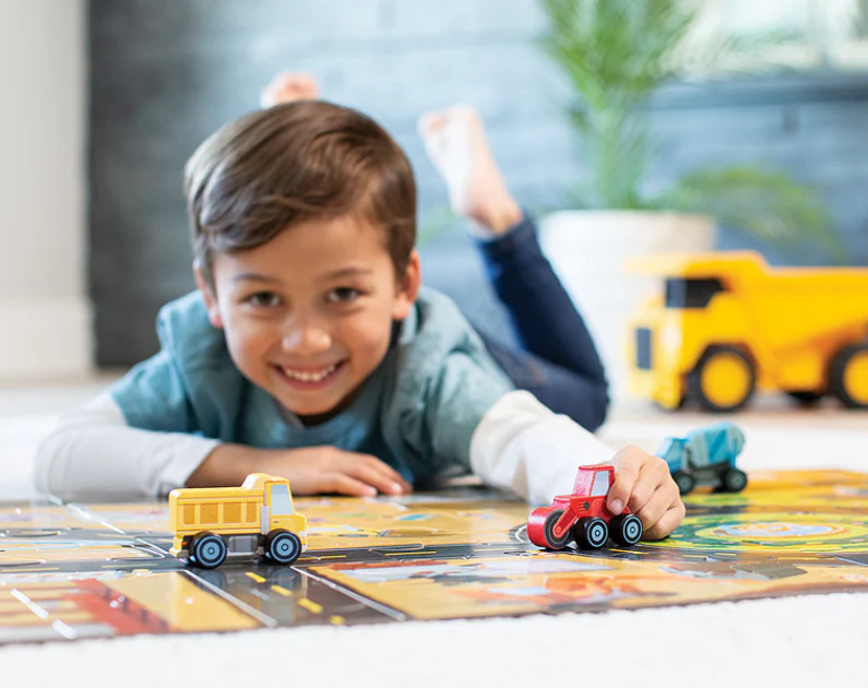 48 pc Construction Site Puzzle and Play - Image 4