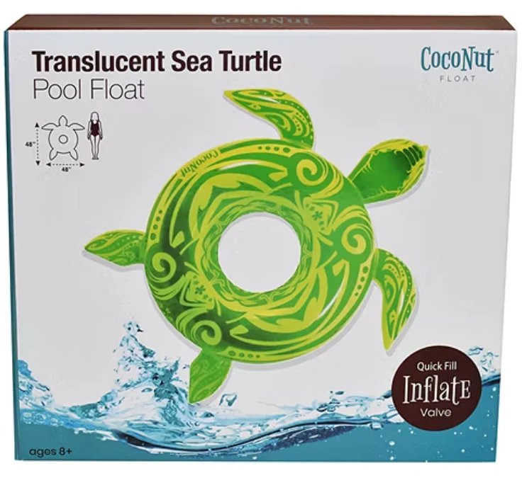 Glitter Sea Turtle Pool Float - Image 2