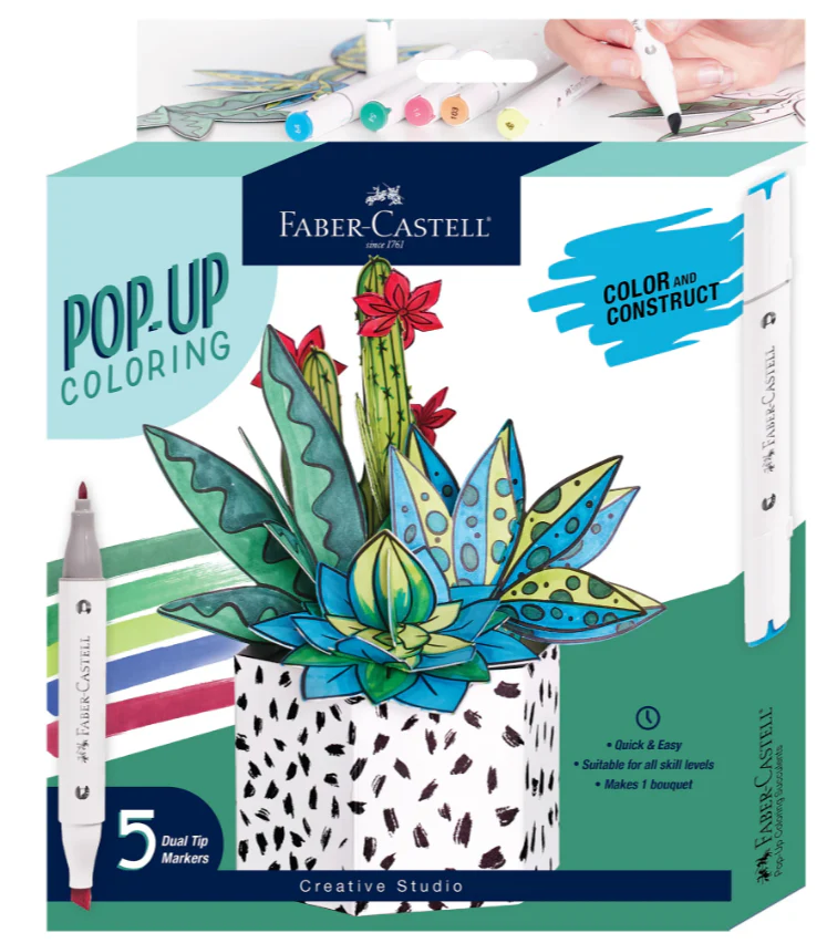 Succulent Pop Up Coloring