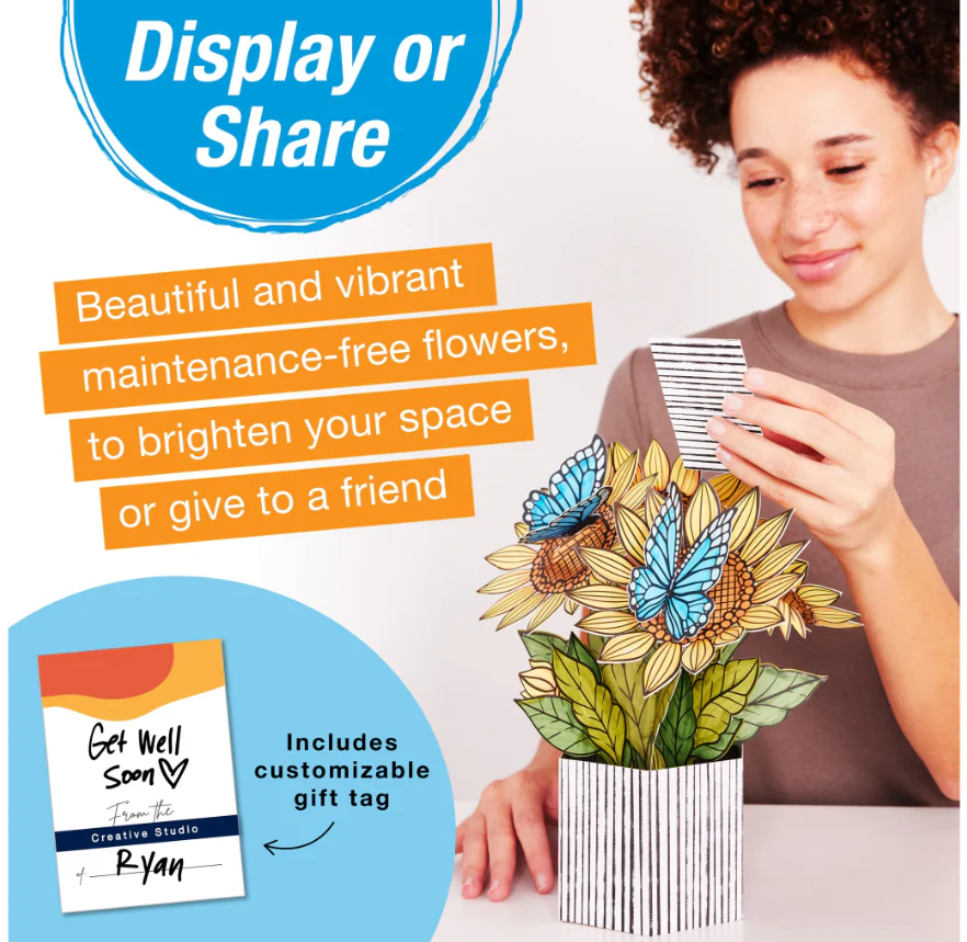 Sunflowers And Butterflies Pop Up Color - Image 7
