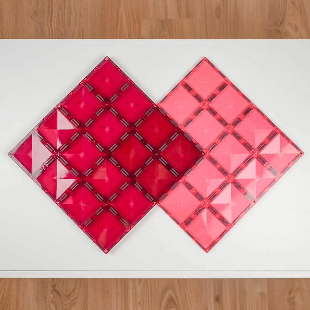 CONNETIX Pastel Pink & Berry Base Plate 2Pc - Image 2