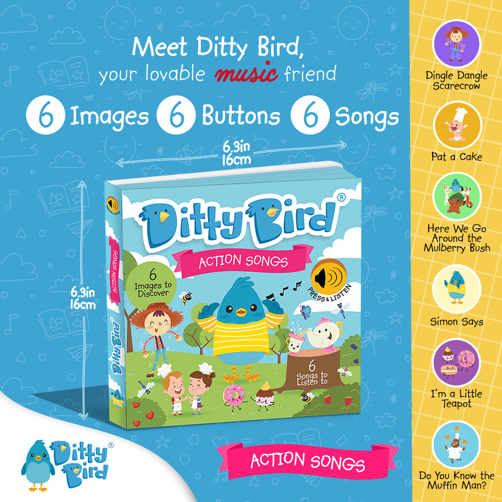 Action Songs Sound Book Ditty Bird - Image 2