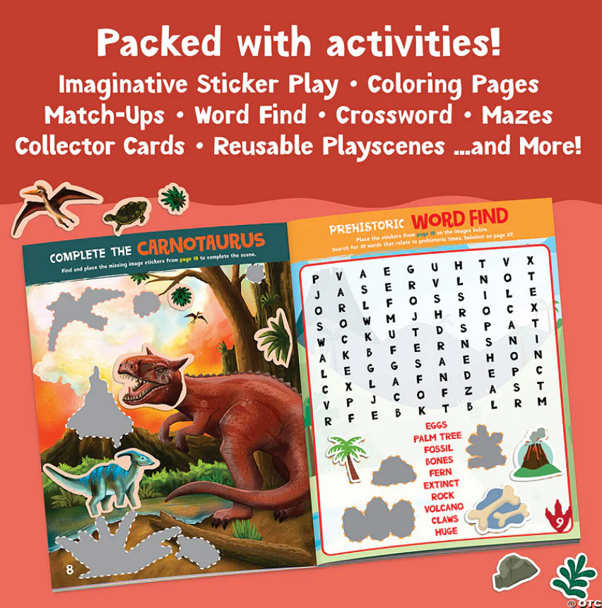 Dinosaur Sticker Activity Book - Image 2