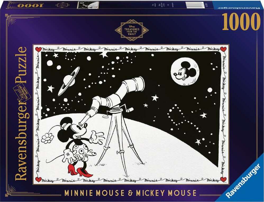 1000 pc Disney Vault: Minnie Mouse & Mickey Mouse Puzzle