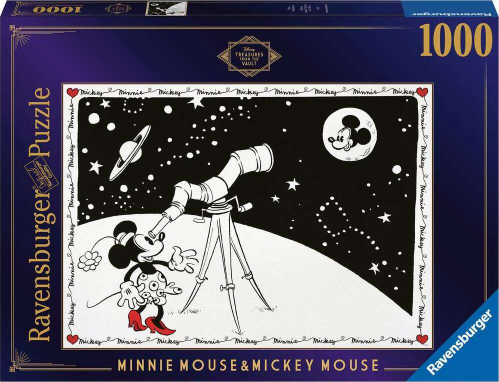 1000 pc Disney Vault: Minnie Mouse & Mickey Mouse Puzzle - Image 2