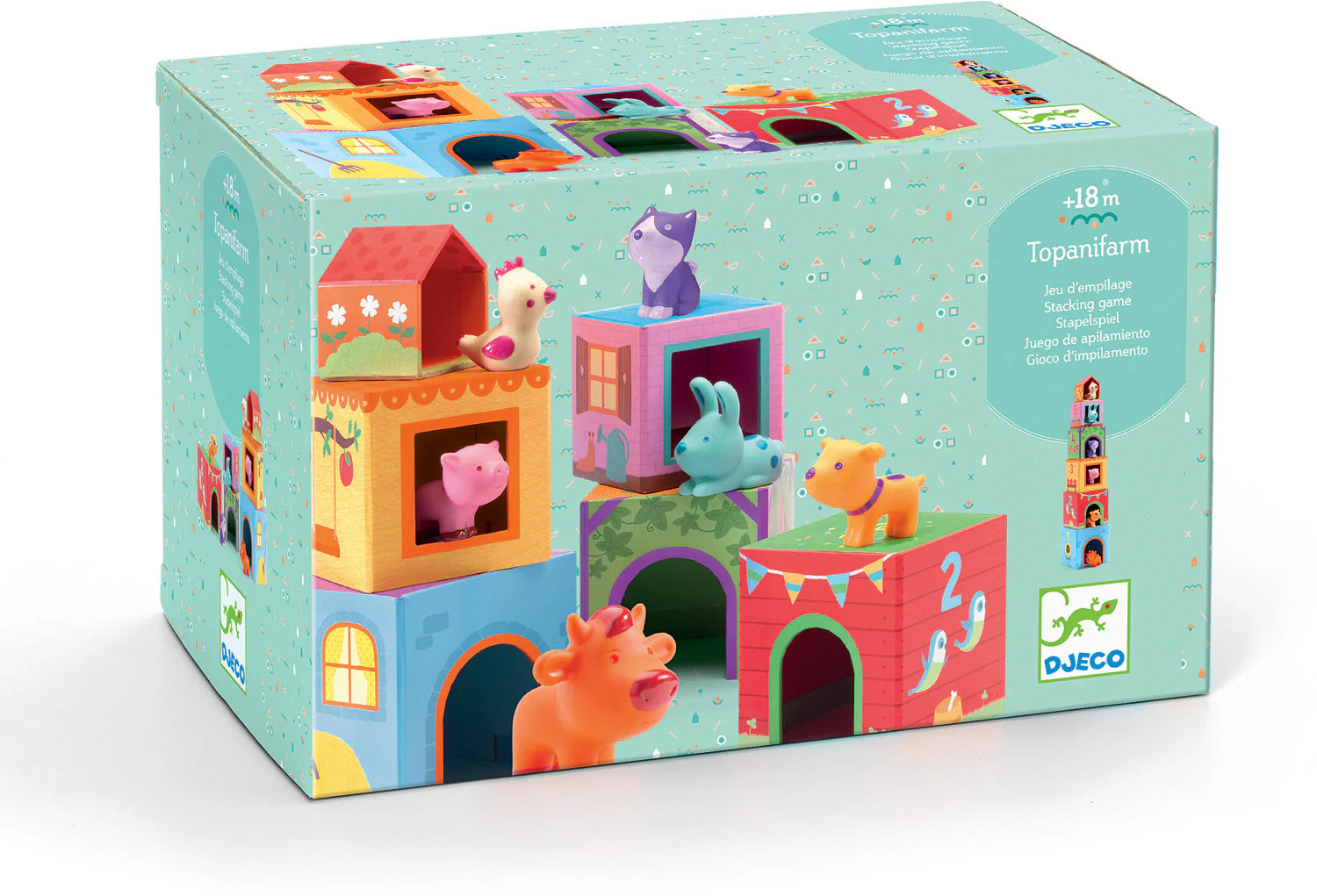 Topanifarm Block Tower W Animals - Image 2