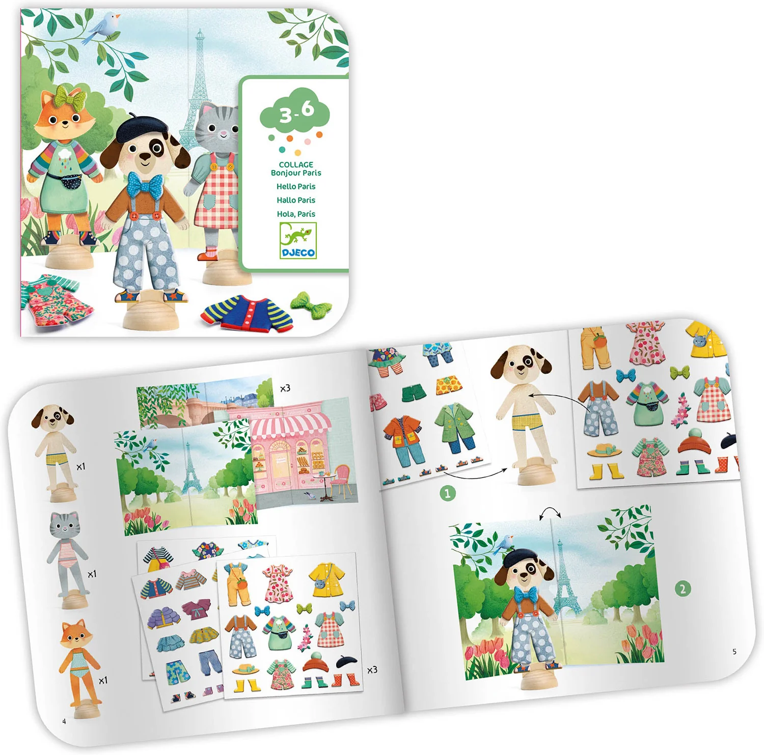 Bonjour Paris Collage Craft Kit - Image 6